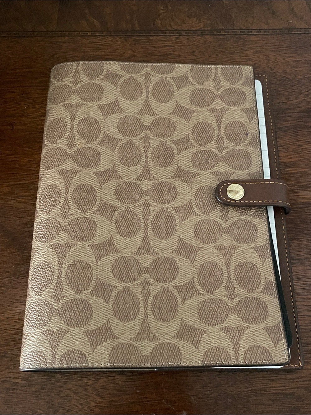Coach Signature Notebook Cover